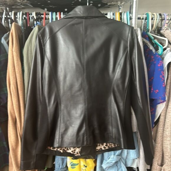 Women’s Calvin Klein Leather Jacket - Picture 5 of 8